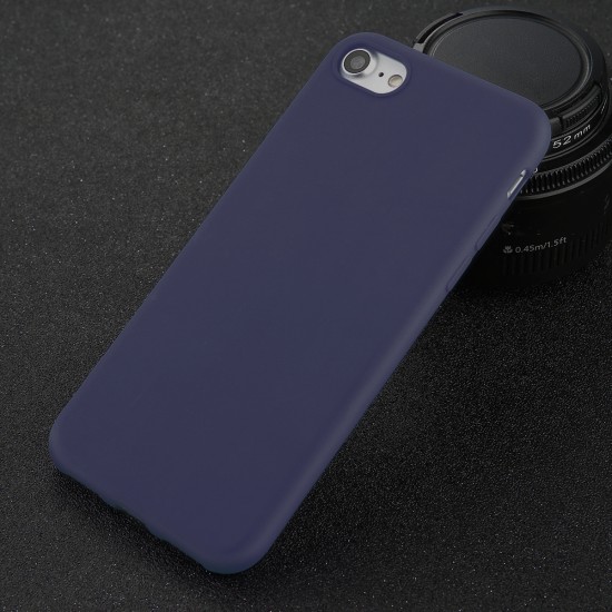 Matt TPU Back Case priekš Samsung Galaxy A9 (2018) A920 - Tumši Zils - matēts silikona aizmugures apvalks / bampers