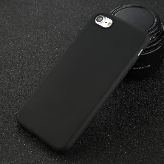 Matt TPU Back Case priekš Huawei P8 Lite - Melns - matēts silikona apvalks