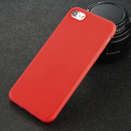 Matt TPU Back Case priekš Huawei P8 Lite - Sarkans - matēts silikona apvalks
