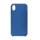 Forcell Silicone Case (Microfiber Soft Touch) priekš Apple iPhone XS Max - Tumši Zils - matēts silikona apvalks (bampers, vāciņš, slim TPU silicone cover shell, bumper)