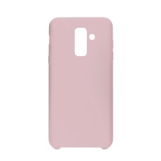 Forcell Silicone Case (Microfiber Soft Touch) priekš Samsung Galaxy A6 Plus (2018) A605 - Rozā - matēts silikona apvalks (bampers, vāciņš, slim TPU silicone cover shell, bumper)