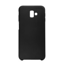 Forcell Silicone Case (Microfiber Soft Touch) priekš Samsung Galaxy J6 Plus (2018) J610 - Melns - matēts silikona apvalks (bampers, vāciņš, slim TPU silicone cover shell, bumper)