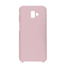 Forcell Silicone Case (Microfiber Soft Touch) priekš Samsung Galaxy J6 Plus (2018) J610 - Rozā - matēts silikona apvalks (bampers, vāciņš, slim TPU silicone cover shell, bumper)