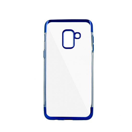 Plating Soft TPU Back Case priekš Samsung Galaxy J4 Plus J415 - Zils - silikona aizmugures apvalks (bampers, vāciņš, slim TPU silicone case shell cover, bumper)