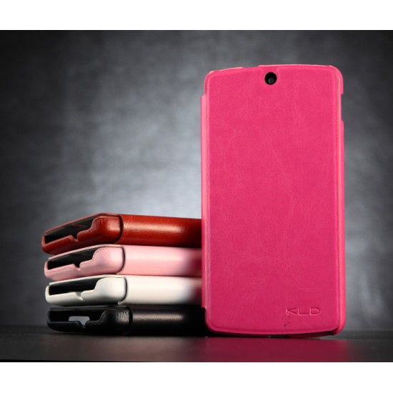 Kalaideng Enland series LG Google Nexus 5 D821 - Sārts - sāniski atverams maciņš ar stendu (ādas maks, grāmatiņa, leather book wallet case cover stand)
