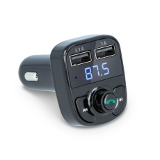 Forever TR-330 Car Kit HandsFree FM Transmitter ar Bluetooth V4.0 EDR 12/24V 2xUSB 3.1A - USB FM Transmiteris un auto lādētājs, MP3 Audio atskaņotājs, automašinas bezvadu brīvroku sistēma