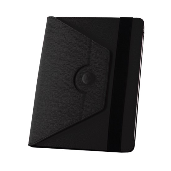 Universal Book Case Orbi 360 Stand Cover priekš 10-inch Tablet PC - Melns - Universāls sāniski atverams maks planšetdatoriem ar stendu (ādas grāmatiņa, leather book wallet case cover stand)