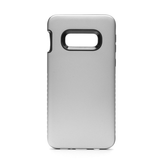 RoarKorea Rico Armor Back Case priekš Samsung Galaxy S10 G973 - Pelēks - triecienizturīgs silikona aizmugures apvalks (bampers, vāciņš, slim TPU silicone case shell cover, bumper)