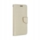 Leather Case Fancy Book Universal Silicone priekš telefoniem ar ekrānu izmēru 3.8 - 4.3 inch - Zelts - universāls sāniski atverams maciņš ar stendu (ādas maks, grāmatiņa, leather book wallet case cover stand)