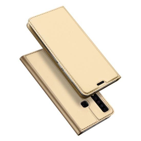Dux Ducis Skin Pro series priekš Samsung Galaxy A9 (2018) A920 - Zelts - sāniski atverams maciņš ar magnētu un stendu (ādas maks, grāmatiņa, leather book wallet case cover stand)