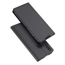 Dux Ducis Skin Pro series priekš Huawei Honor 8X - Tumši Pelēks - sāniski atverams maciņš ar magnētu un stendu (ādas maks, grāmatiņa, leather book wallet case cover stand)
