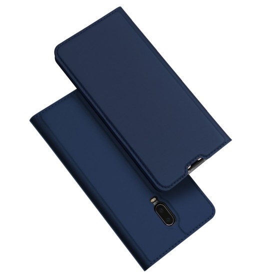 Dux Ducis Skin Pro series priekš OnePlus 6T - Tumši Zils - sāniski atverams maciņš ar magnētu un stendu (ādas maks, grāmatiņa, leather book wallet case cover stand)