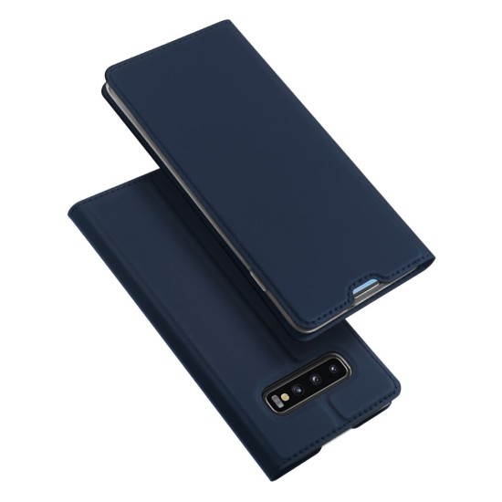 Dux Ducis Skin Pro series priekš Samsung Galaxy S10 G973 - Tumši Zils - sāniski atverams maciņš ar magnētu un stendu (ādas maks, grāmatiņa, leather book wallet case cover stand)