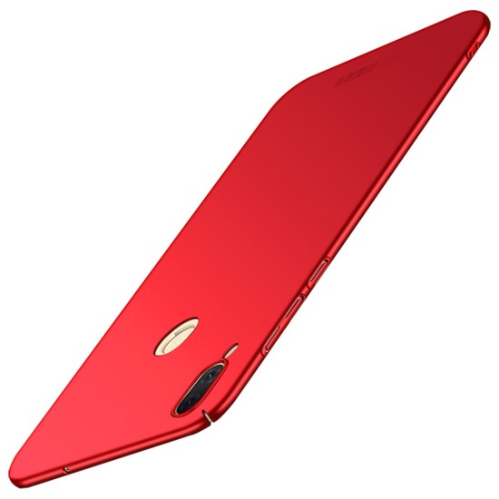MOFI Shield Slim Plastic Phone Casing priekš Huawei Honor 8X - Sarkans - matēts plastikas aizmugures apvalks (bampers, vāciņš, slim silicone cover shell, bumper)