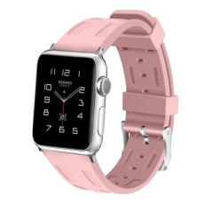 Soft Silicone Wrist Strap priekš Apple Watch 38 / 40 / 41 mm / Series 10 / 11 (42mm) - Rozā - silikona siksniņas (jostas) priekš pulksteņiem