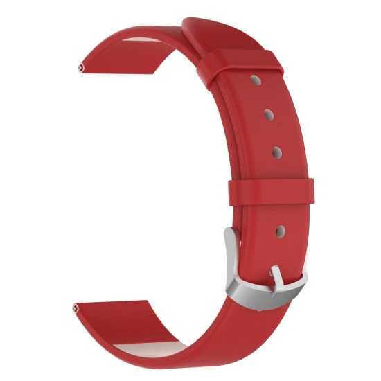 20mm Genuine Leather Watch Band - Красный - ремешок для часов из натуральной кожи