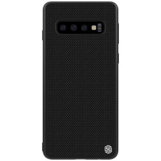 NILLKIN Textured Back Case priekš Samsung Galaxy S10 G973 - Melns - silikona / plastikāta aizmugures apvalks (bampers, vāciņš, cover, bumper)