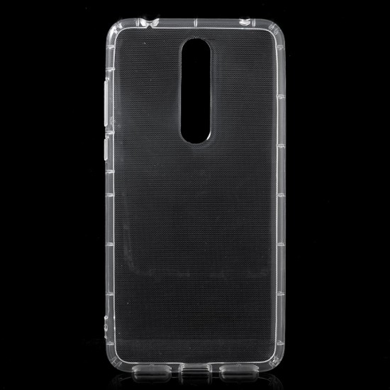 Drop Protection TPU Case Cover priekš Nokia 3.1 Plus (2018) - Caurspīdīgs - silikona aizmugures apvalks (bampers, vāciņš, slim TPU silicone case shell cover, bumper)