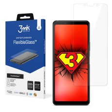 3MK FlexibleGlass Hybrid Tempered Glass / Film protector priekš Sony Xperia 10 I4113 / I4193 - hibrīds ekrāna aizsargstikls / aizsargplēve