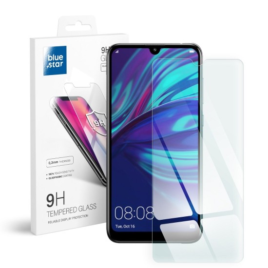 BlueStar Tempered Glass screen protector priekš Huawei Y7 (2019) - Ekrāna Aizsargstikls / Bruņota Stikla Aizsargplēve