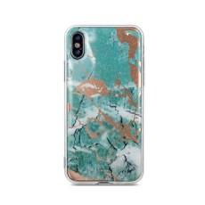 Marmur Back Case priekš Samsung Galaxy A70 A705 - Zaļš - silikona aizmugures apvalks (bampers, vāciņš, TPU silicone case cover, bumper)