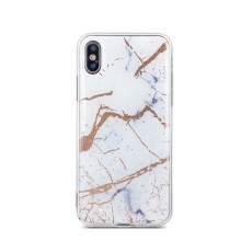 Marmur Back Case priekš Samsung Galaxy A70 A705 - Balts - silikona aizmugures apvalks (bampers, vāciņš, TPU silicone case cover, bumper)