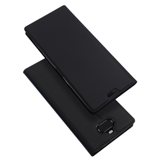 Dux Ducis Skin Pro series priekš Sony Xperia 10 Plus I4213 / I4293 - Melns - sāniski atverams maciņš ar magnētu un stendu (ādas maks, grāmatiņa, leather book wallet case cover stand)