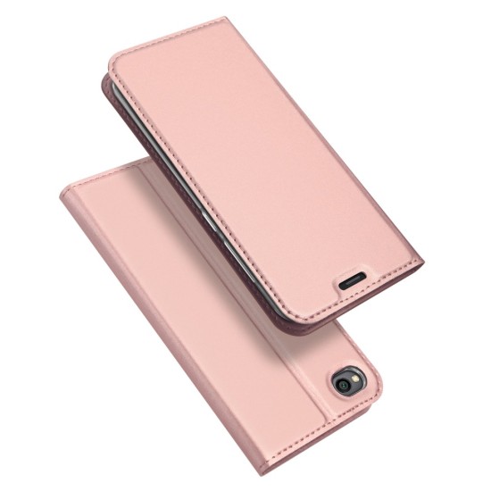 Dux Ducis Skin Pro series priekš Xiaomi Redmi Go - Rozā Zelts - sāniski atverams maciņš ar magnētu un stendu (ādas maks, grāmatiņa, leather book wallet case cover stand)