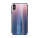 Aurora Glass Back Case priekš Huawei Y6 / Y6 Prime (2019) / Honor 8A - Brūns / Melns - silikona un stikla aizmugures apvalks (bampers, vāciņš, TPU back cover, bumper shell)