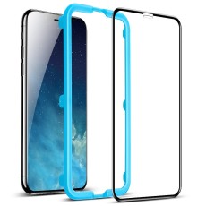ESR 5D Full Coverage Full Glue (with Frame) Tempered Glass protector priekš Apple iPhone 11 Pro Max / XS Max - Melns - Ekrāna Aizsargstikls / Bruņota Stikla Aizsargplēve