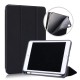 Tri-fold Stand PU Smart Auto Wake/Sleep Leather Case priekš Apple iPad mini 5 (2019) / mini 4 (2015) - Melns - sāniski atverams maciņš ar stendu