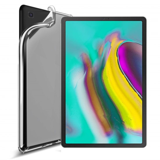 Crystal Clear TPU Protection Tablet Case Cover priekš Samsung Galaxy Tab A 10.1 (2019) T510 / T515 - Caurspīdīgs - silikona aizmugures apvalks