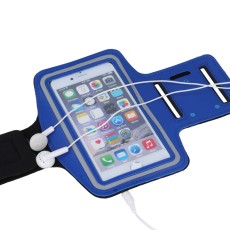 Arm Case Premium 6.0-inch priekš Huawei P30, Sam S10, Sam S9 - Zils - Universāls maks ietvars - Sporta futlāris rokas aproce fitnesam saite