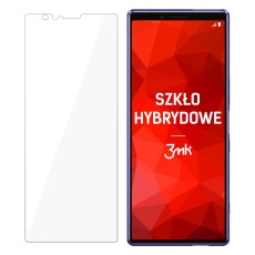 3MK FlexibleGlass Hybrid Tempered Glass / Film protector priekš Sony Xperia 1 J9110 - hibrīds ekrāna aizsargstikls / aizsargplēve