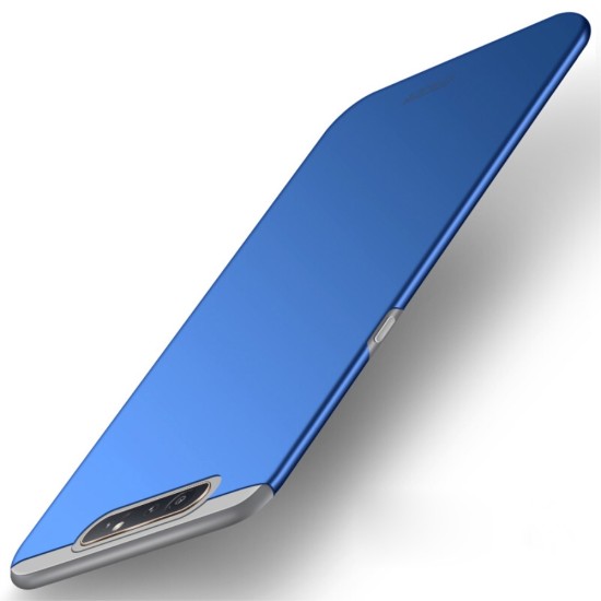 MOFI Shield Slim Plastic Phone Casing priekš Samsung Galaxy A80 A805 - Zils - matēts plastikas aizmugures apvalks (bampers, vāciņš, slim silicone cover shell, bumper)
