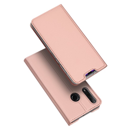 Dux Ducis Skin Pro series priekš Huawei Honor 20 Lite - Rozā Zelts - sāniski atverams maciņš ar magnētu un stendu (ādas maks, grāmatiņa, leather book wallet case cover stand)