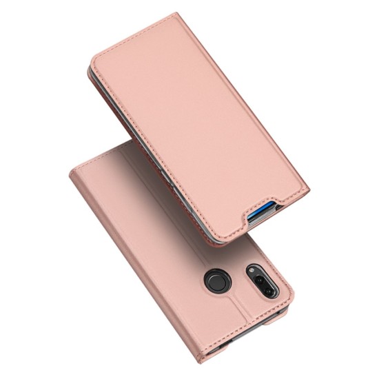 Dux Ducis Skin Pro series priekš Huawei P Smart Z / Honor 9X - Rozā Zelts - sāniski atverams maciņš ar magnētu un stendu (ādas maks, grāmatiņa, leather book wallet case cover stand)