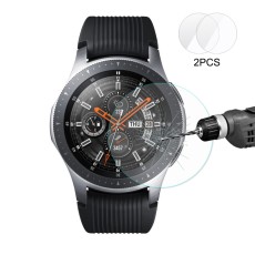 Hat Prince 0.2mm 9H 2.15D Tempered Glass (2 gab.) priekš Samsung Galaxy Watch 46mm - Ekrāna Aizsargstikls / Bruņota Stikla Aizsargplēve (tempered glass screen protector film guard)