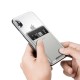 Baseus Silicone Back Stick Credit / ID Card Holder - Gaiši Pelēks - silikona kredītkaršu vai ID karšu turētājs