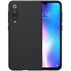 Nillkin Super Frosted Shield Matte PC Mobile Cover priekš Xiaomi Mi 9 SE - Melns - plastikas aizmugures apvalks (bampers, vāciņš, PU back cover, bumper shell)