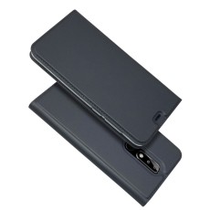 Auto-absorbed Leather Card Holder Case priekš Nokia 5.1 Plus - Melns - sāniski atverams maciņš ar magnētu un stendu (ādas maks, grāmatiņa, leather book wallet case cover stand)