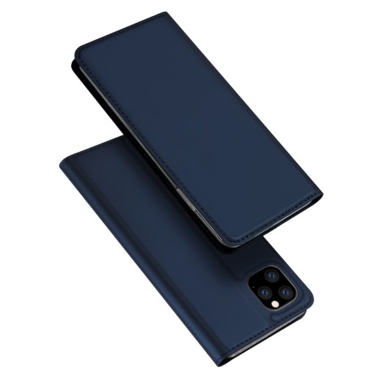 Dux Ducis Skin Pro series priekš Apple iPhone 11 Pro Max - Tumši Zils - sāniski atverams maciņš ar magnētu un stendu (ādas maks, grāmatiņa, leather book wallet case cover stand)