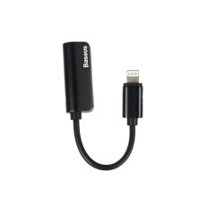 Baseus L32 Connector Adapter Lightning to 3,5mm AUX - Melns - (audio vads kabelis)