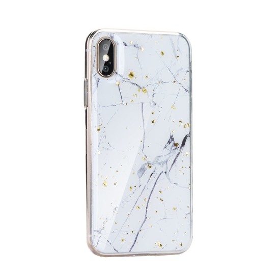 Forcell Marble Back Case priekš Apple iPhone 11 Pro Max - Balts Marmors - aizmugures maciņš / apvalks no epoksīda sveķiem