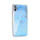 Forcell Marble Back Case priekš Samsung Galaxy A20e A202 - Zils Marmors - aizmugures maciņš / apvalks no epoksīda sveķiem