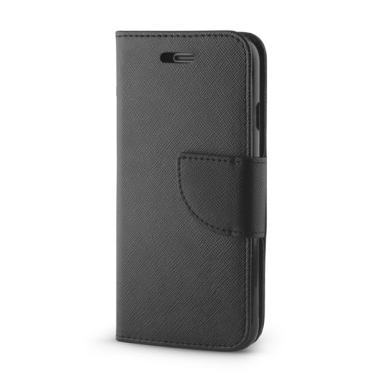 Smart Fancy book case priekš Nokia 2.2 - Melns - sāniski atverams maciņš ar stendu (ādas maks, grāmatiņa, leather book wallet case cover stand)