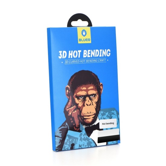 Mr. Monkey 3D Hot Bending Edge Glue Tempered Glass protector priekš Samsung Galaxy Note 10 Plus N975 / 5G N976 - Melns - Ekrāna Aizsargstikls / Bruņota Stikla Aizsargplēve (Full screen size curved)