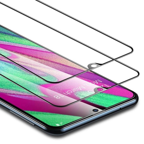 ESR 5D Full Glue Case Friendly (2 gab.) Tempered Glass protector priekš Xiaomi Redmi Note 12 4G / Note 12 5G / Poco X5 5G - Melns - Ekrāna Aizsargstikls / Bruņota Stikla Aizsargplēve
