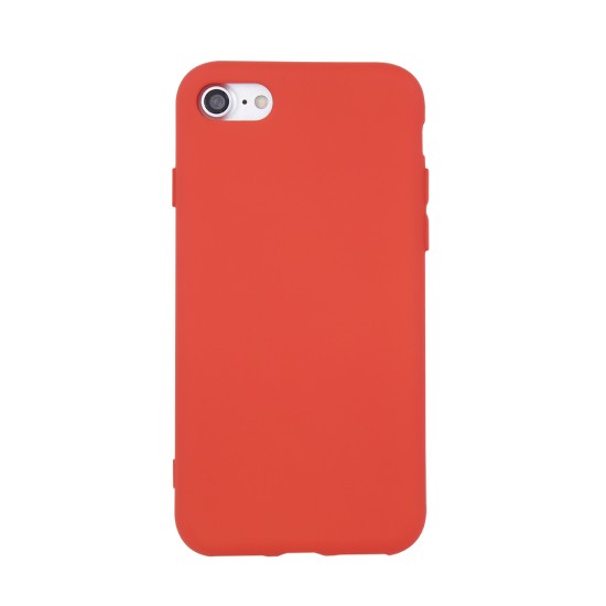 OEM Silicone Back Case (Microfiber Soft Touch) priekš Apple iPhone 11 Pro - Sarkans - matēts silikona aizmugures apvalks