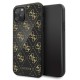 Guess 4G Double Layer Glitter series Back Case GUHCN584GGPBK priekš Apple iPhone 11 Pro - Melns - silikona-plastikāta apvalks / maciņš